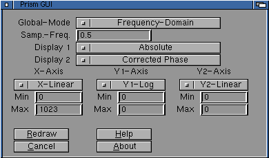 GUI of Prism